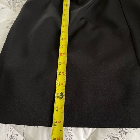 Elie Tahari Clarette sleeveless shoulder slit black cocktail dress size 8 - Picture 7 of 9